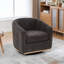 Fauteuil pivotant à 360 ° avec base en métal et chenille Modern