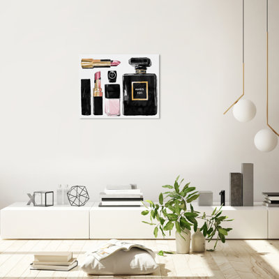 «Fashion and Glam Fashionista Essentials», reproduction d'impression sur toile