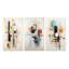 «Beige Blue Suprematism Geometric Explorations II», 3 pièces-897970284-897970289