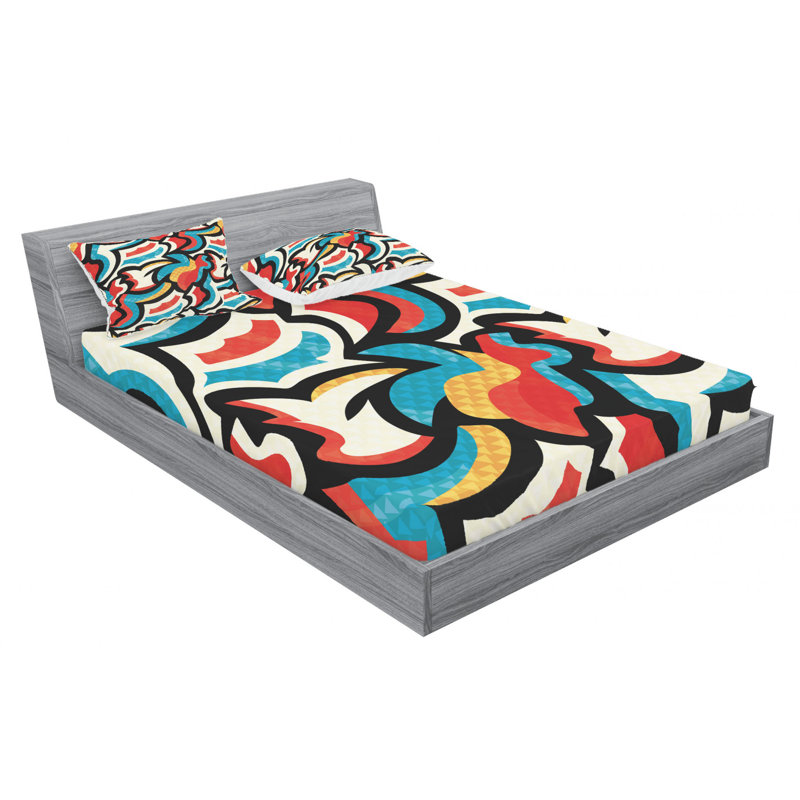 Microfiber Sheet Set, Queen Sheet Set with Fitted Sheet