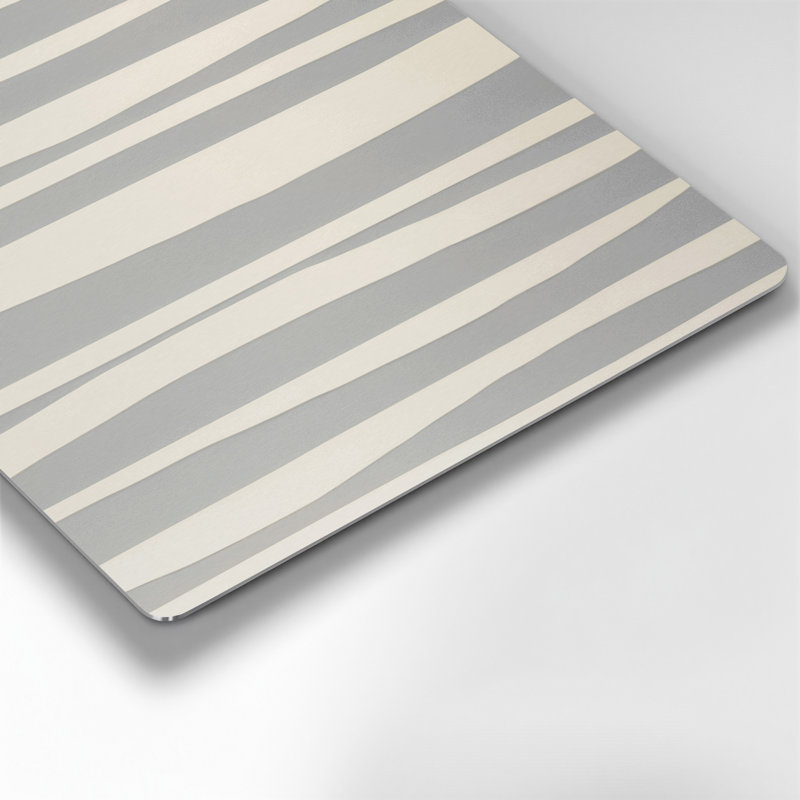Minimalisme 11, art mural en métal beige, H 16 po x l 16 po
