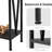 43" Industrial Narrow Console Table:2-Shelf Metal Hallway Table