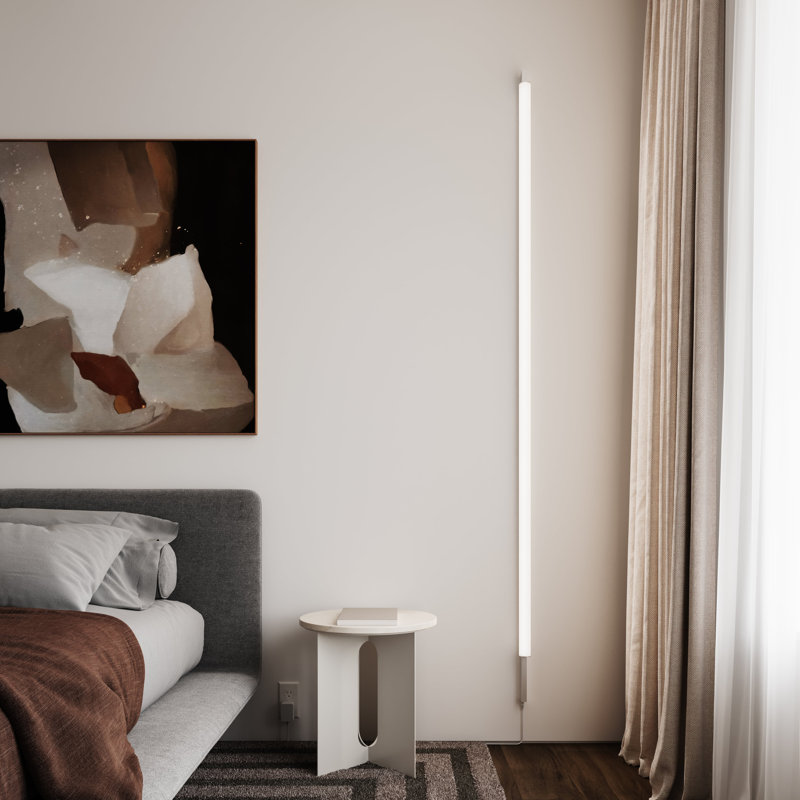 Applique murale à DEL 82 po Keel ™, Aluminium satiné brillant