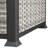 43.3'' Outdoor Propane Fire Pit Table, 55,000 BTU, Aluminum Tabletop & All-Weather HDPE Wicker Base, Includes Tempered Glass Wind Guard