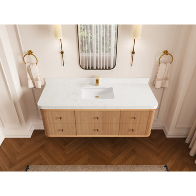 Chêne flottant Hampton X P 22 po De salle de bain Quartz