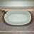 Modern Durable Freestanding Bathtub, Solid Surface Turquoise Green
