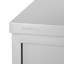 Armoire murale en acier inoxydable 30 po x 15 po avec portes coulissantes (KM-WMC-1530-L)
