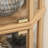 Corner Glass Display Cabinet - Lighted, Oak, Adjustable Shelves, Stylish Wine With Lighted Interior 150Lb Capacity,-1294470968