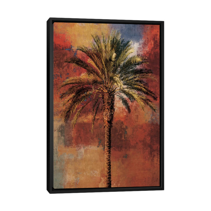 « mustique i », impression sur toile, H 26 po x l 18 po x P 1,5 po, Toile avec cadre noir, Pas de tapis