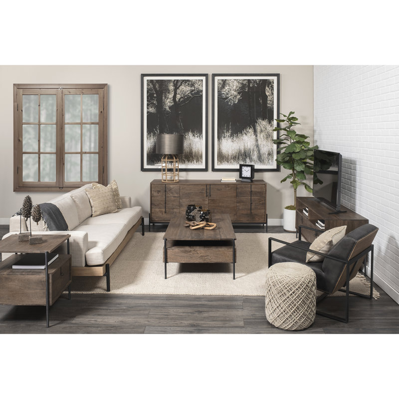 Nelda 71.5'' W Solid Wood Sideboard