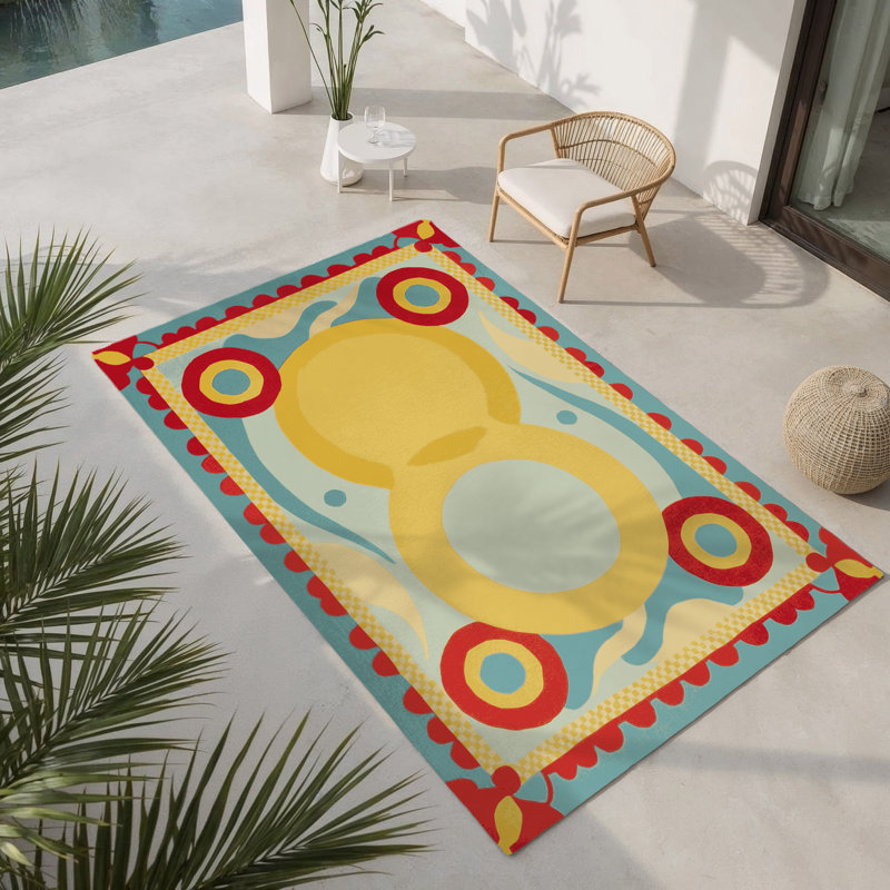 Tapis intérieur et extérieur Cheeky Swing, Rectangulaire 2 pi x 3 pi
