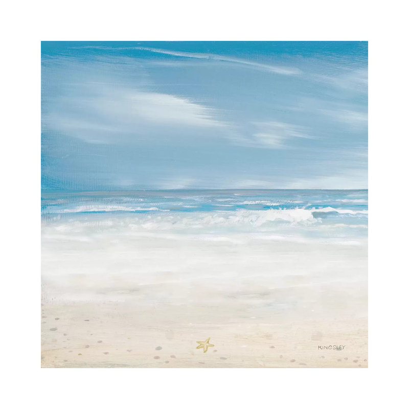 Misty Coastal Days II by Kingsley - Wrapped Canvas Gallery-Wrapped Canvas Giclée, 45.72 cm H x 45.72 cm W x 3.175 cm D