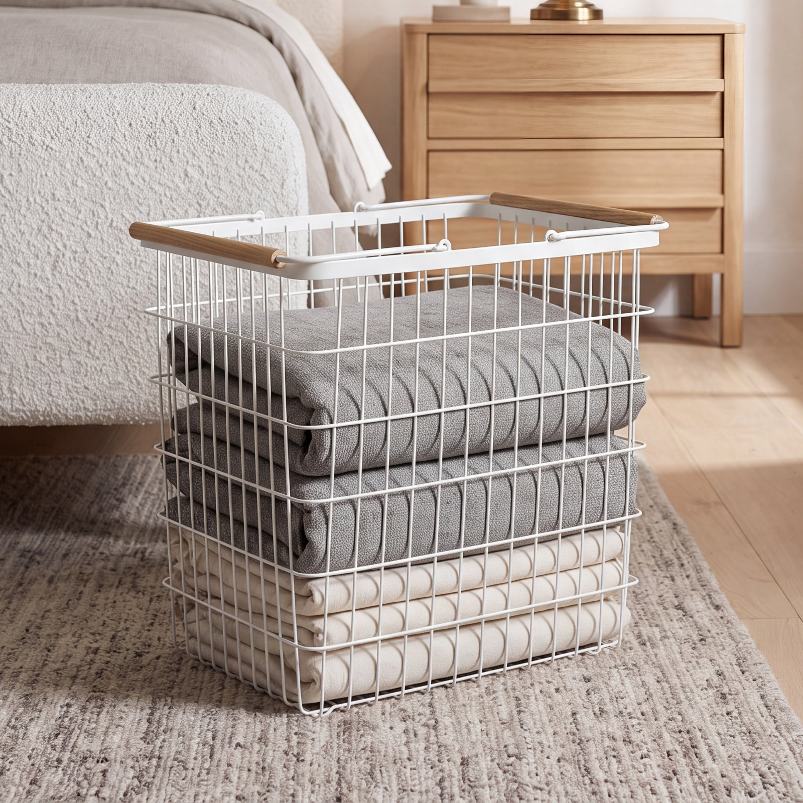 Tosca Laundry Basket, Large (15.2" H x 16.3" W x 12.2" D)