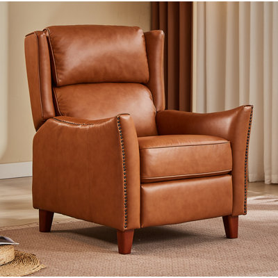 Manual  Genuine Leather Recliner
