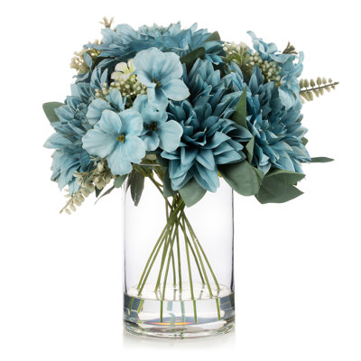 Faux Silk Mixed Assortment Arrangement in Vase