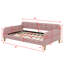 Upholstered Daybed With Support Legs-1741782022