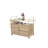 Beige Outdoor Bar Table Wicker Bar Cart With Steel Top, Ice Bucket, Lockable Wheels And Side Basket Perfect For Patio, Garden, Poolside And Backyard-1928169329-1928169331