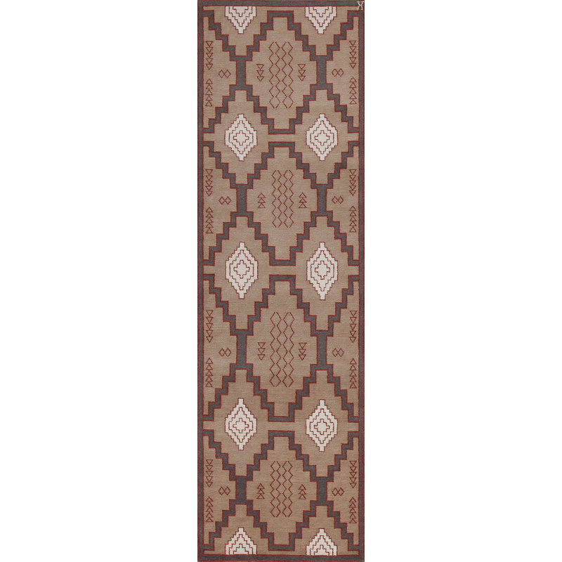 Mesa Wool Southwestern Area Rug, Runner 3' x 8'