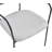 Modern Upholstered Dining Chair With Curved Wood Back, Armrest And Metal Base