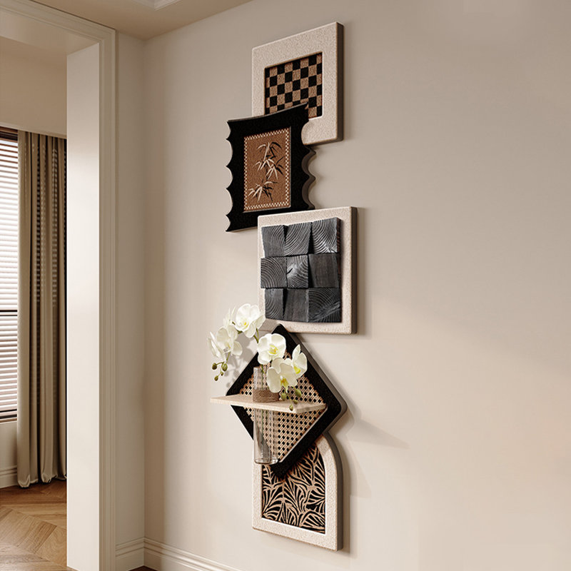 Picture color Solid wood + Sandstone Wall art, 59.06" H x 19.69" W x 11.81" D