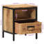 Denyse 40cm W Iron Bedside Table