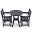 Ensembles de bar de patio peu encombrants, bistro moderne 3 pièces en PEHD pour petits patios-1989151089
