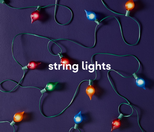 Christmas string lights