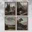 «Vintage Landscape Cxxxi», 4 pièces sur papier-1723233185-1723233188