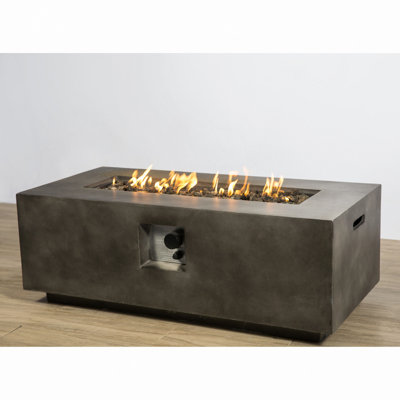 Concrete Propane/Natural Gas Fire Pit Table