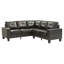 Canapé moderne Modern Glory Furniture Newbury G463B-SC, noir