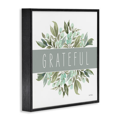 « Grateful Cottage Florals » : giclée sur toile encadrée de noir, œuvre de Leslie Trimbach