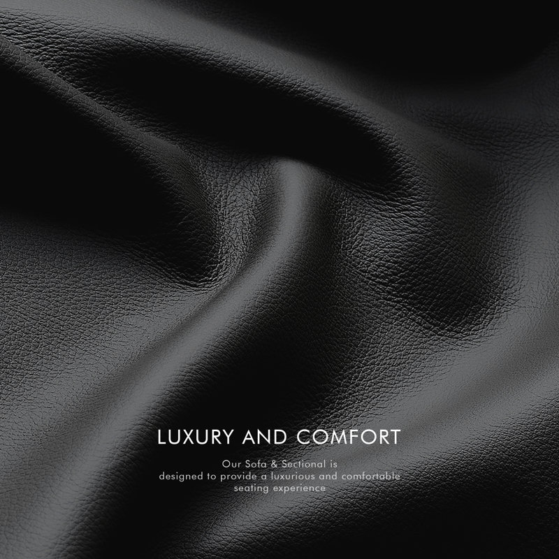 Canapé inclinable électrique en similicuir de 81 po avec ports USB-C Kimblyn, Noir