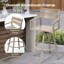 Tabouret de bar rotatif en aluminium 28,7 po avec coussin Sunbrella Tannah-62162402