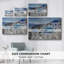 Santorini samedi, toile tendue avec châssis-824471105
