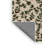 Machine Washable Botanical Brown Area Rug