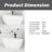 67 Inch Glossy White Acrylic Freestanding Soaking Bathtub