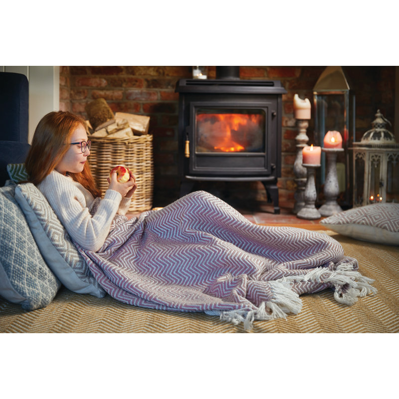Declue Throw Blanket, Rose