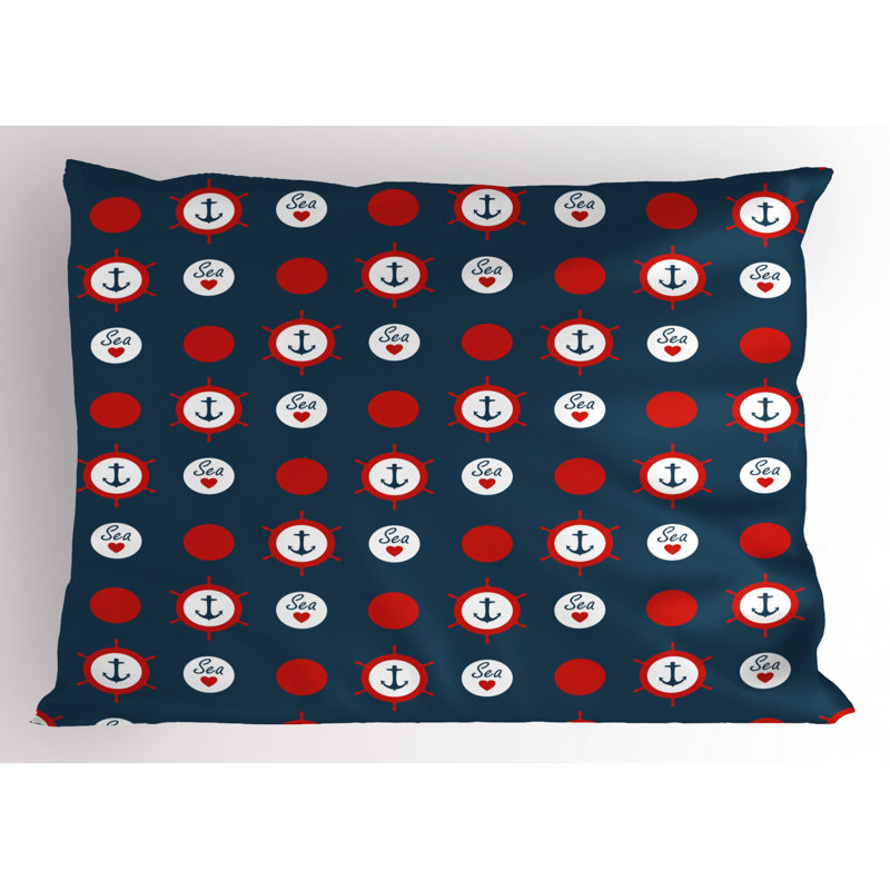 Dots Polyester Polka Dots Sham Set, Twin