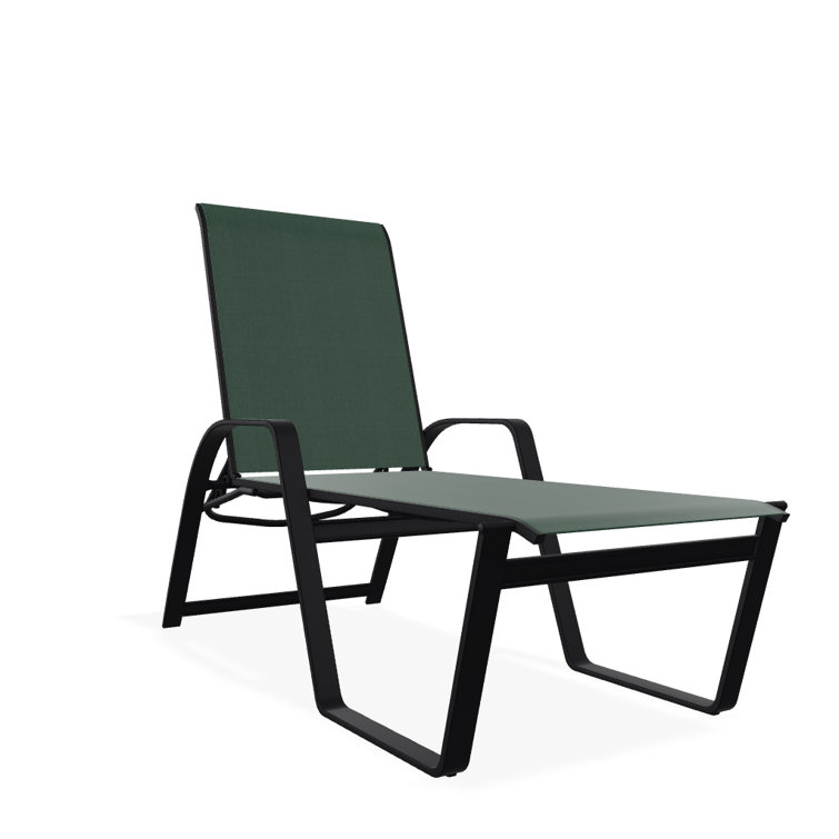 Holna Outdoor Rust-Resistant Metal Chaise Lounge