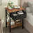 Fabric Drawer Nightstand With Open Shelf, Small Bedside Table For Bedroom, Living Room Or Dorm-680064069