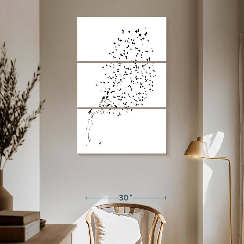 Brampt Birds Fly Away, 65" H x 42" W