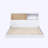 1pc Modern Design Bed with Bookcase Headboard-216469294