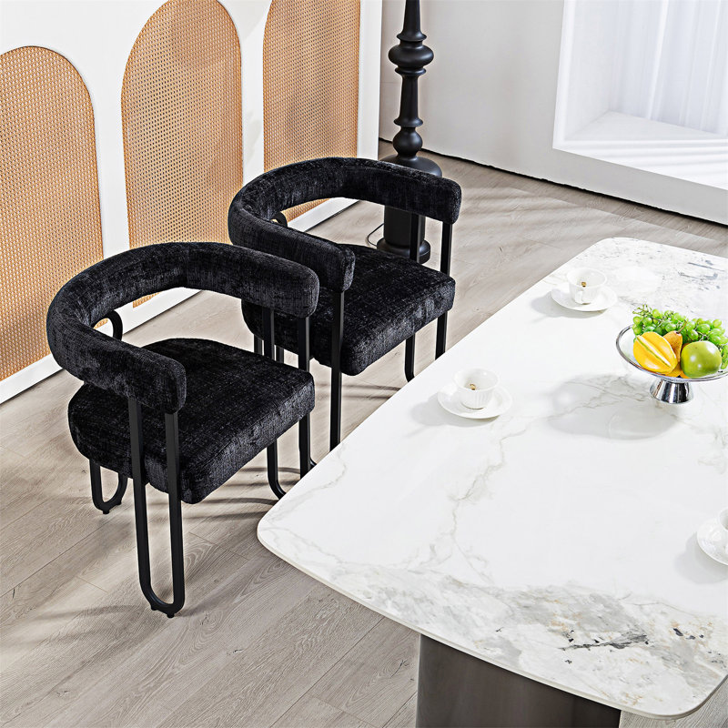 Ensemble de 2 chaises d'appoint Modern, Beige