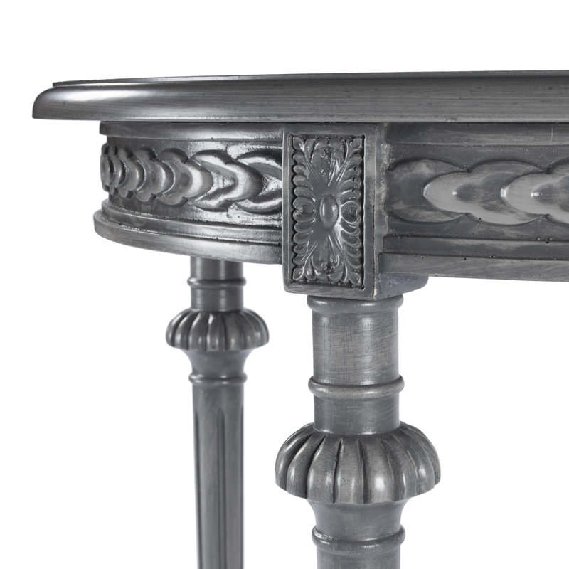 Hellinger Round End Table, Gray