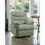 Fauteuil inclinable à mouvement en microfibre sauge