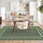 2x6 Kitchen Runner Rug – Non-Slip Modern Border, Soft Low Pile Carpet for Hallways, Entryways, Bathrooms, Laundry (Black/Grey)-1334688197
