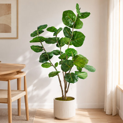 Arbre de raisin de mer artificiel de 5 pi, plante Coccoloba Uvifera artificielle, verdure tropicale réaliste pour l'intérieur extérieur, plantes artificielles extérieures faciles à assembler, plantes artificielles d'extérieur, plantes artificielles d'intérieur pour le salon, le patio, le décor de l'entrée