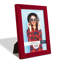 Ensemble de 6 cadres muraux en bois 6 "x 8" rouge