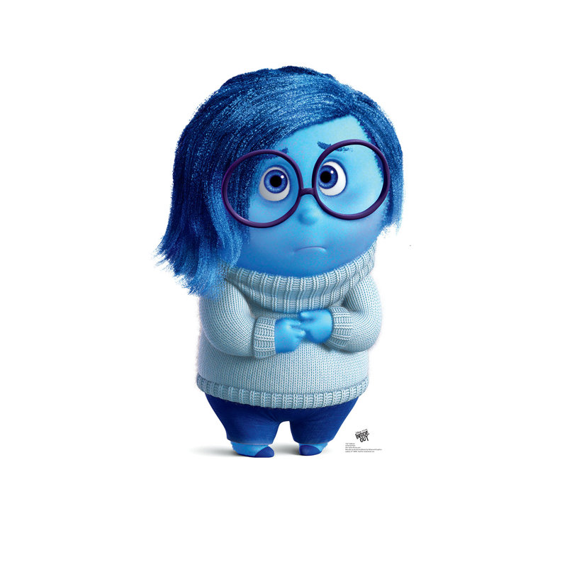 Disney Inside Out Sadness Blue Cardboard Cutout Standee