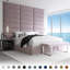 Panneau mural en velours rose cendré-90473496